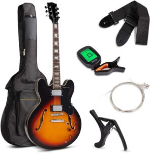 Best Choice Products Semi-Hollow Body Electric Guitar