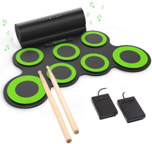 PAXCESS Electronic Drum Set, Roll Up Drum