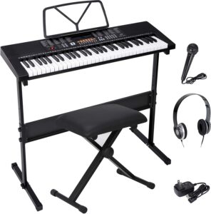 ZENY 61-Key Portable Electric Keyboard Piano