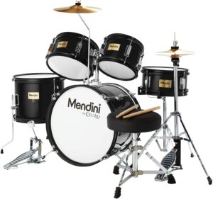 Mendini By Cecilio Kids Drum Set - Starter Drums Kit with Bass